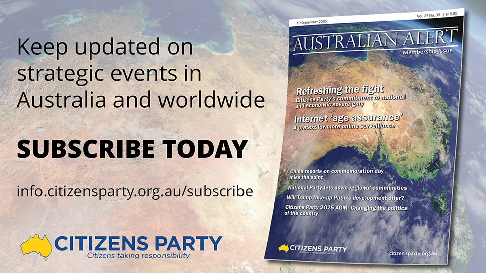 Subscribe to the Australian Alert - Keep updated on strategic events in Australia and worldwide